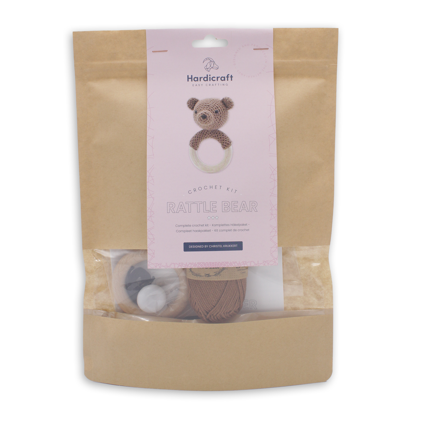 DIY Crochet Kit - Rattle Bear