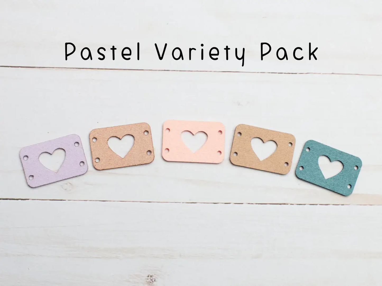 Heart | Horizontal Tags Faux Leather