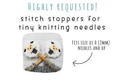 Knitting Sheep Stitch Stoppers (SMALL)