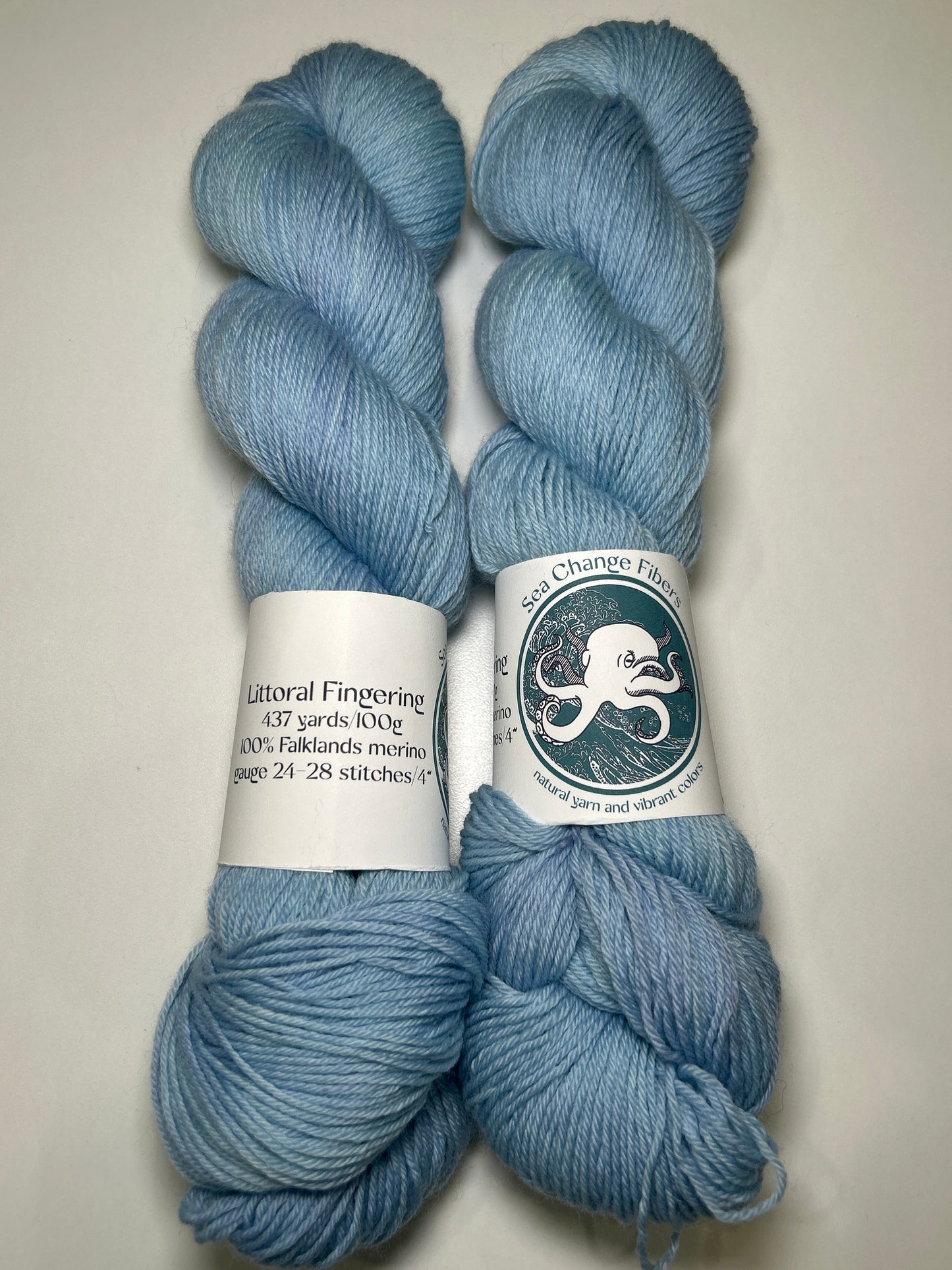 Sea Change Fibers Littoral Fingering ✧ 100% Falklands Merino