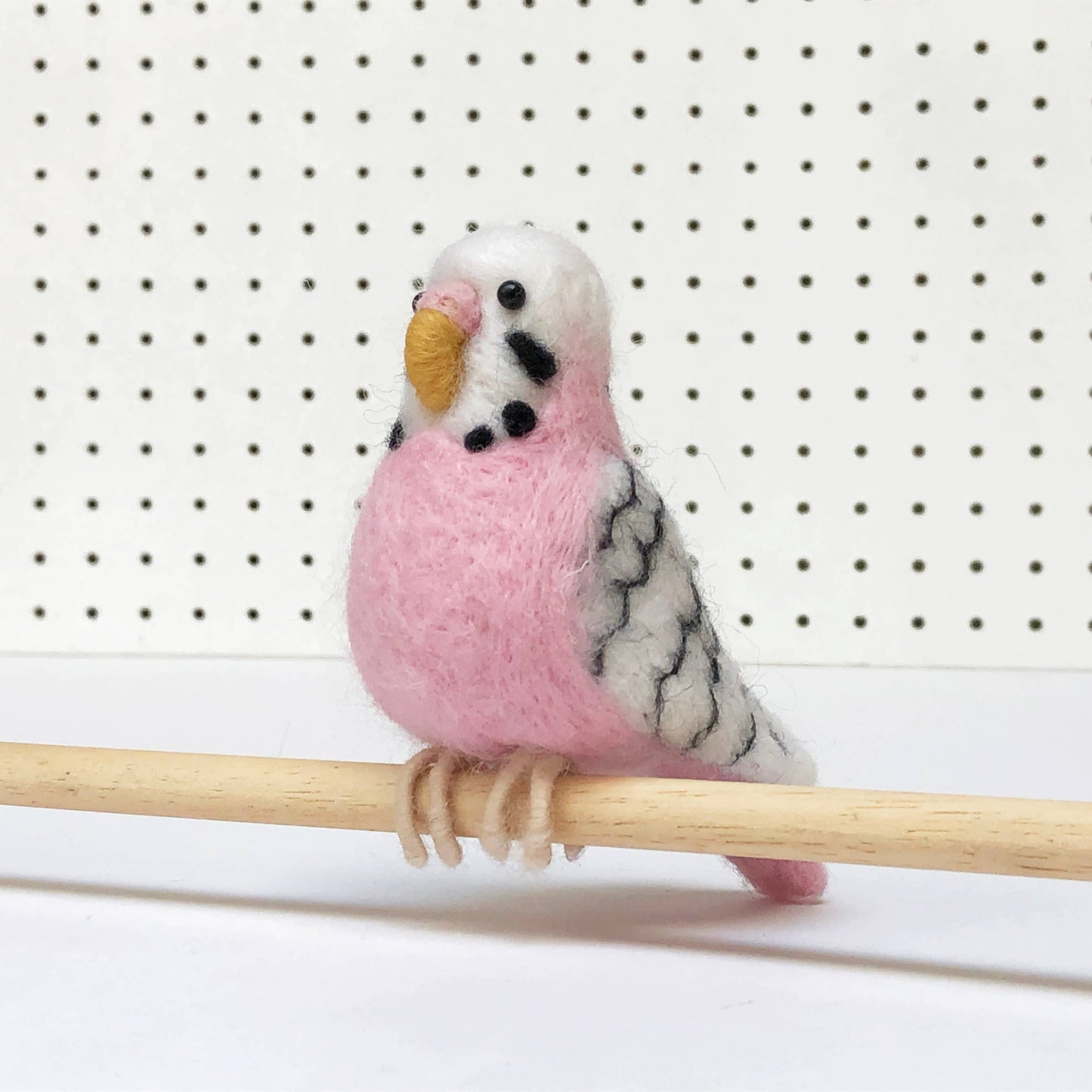 Pink Budgie Needle Felting Kit