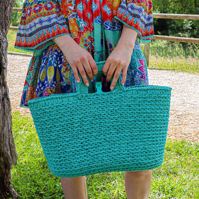 DIY Crochet Kit Shopper Ribbonxl Happy Mint