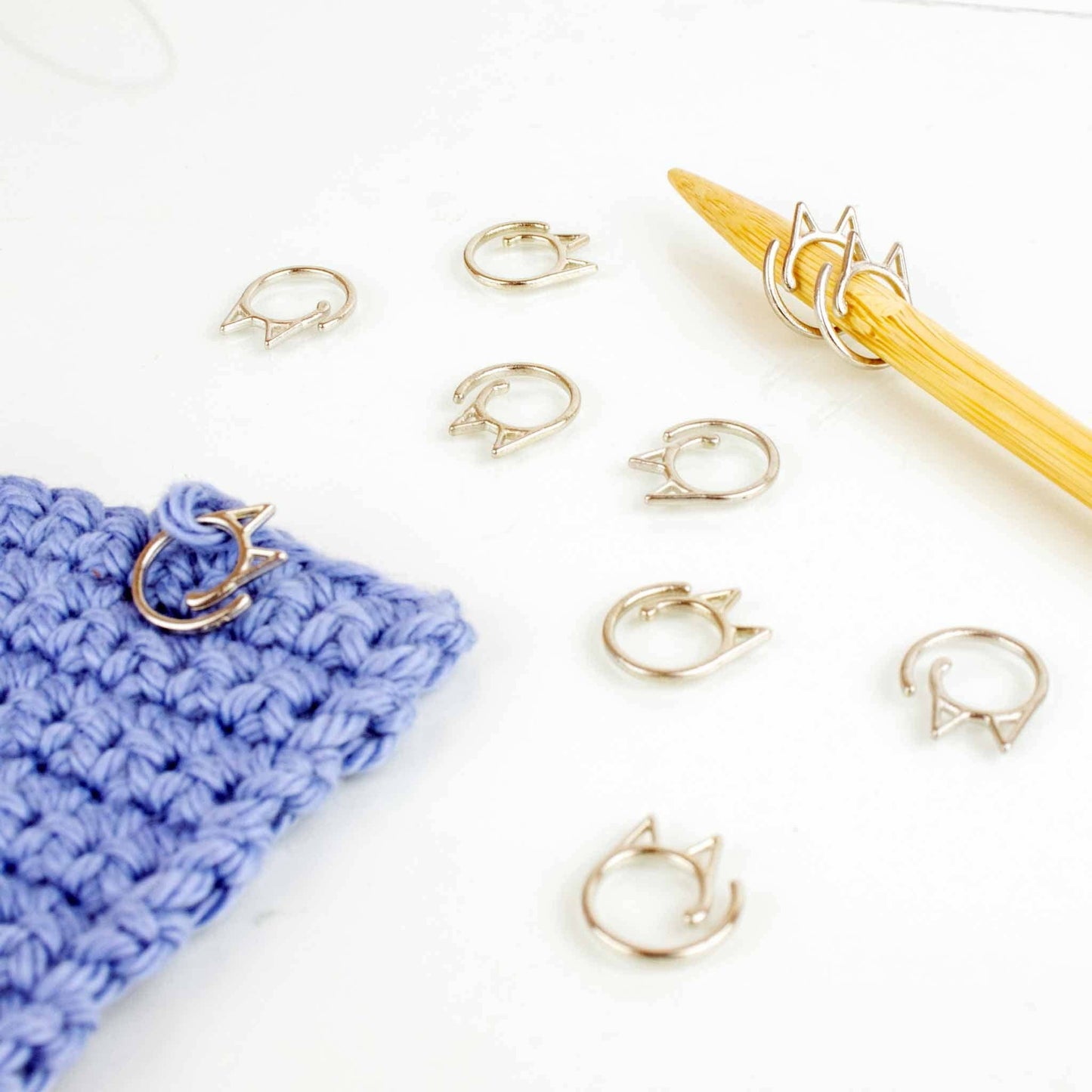Gold Cat Stitch Markers