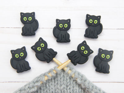 Black Cat | Stitch Stoppers Knitting Notions