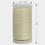 Darnn Polyester Sewing Thread Cream, Embroidery Thread