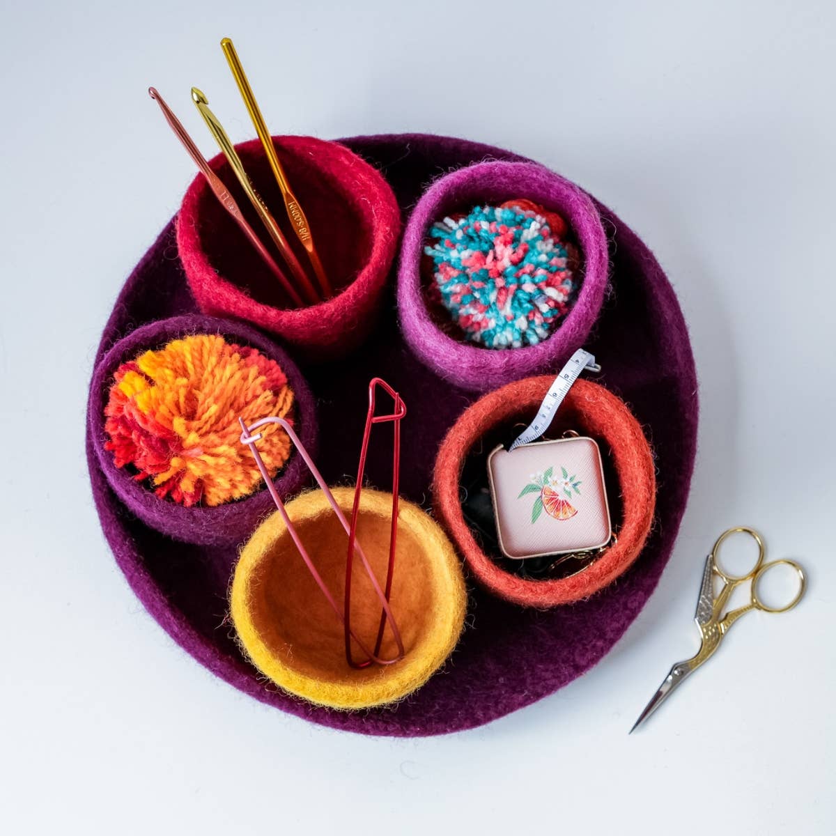 Felt Tidy Pod ♡ Felt Organizer Tray