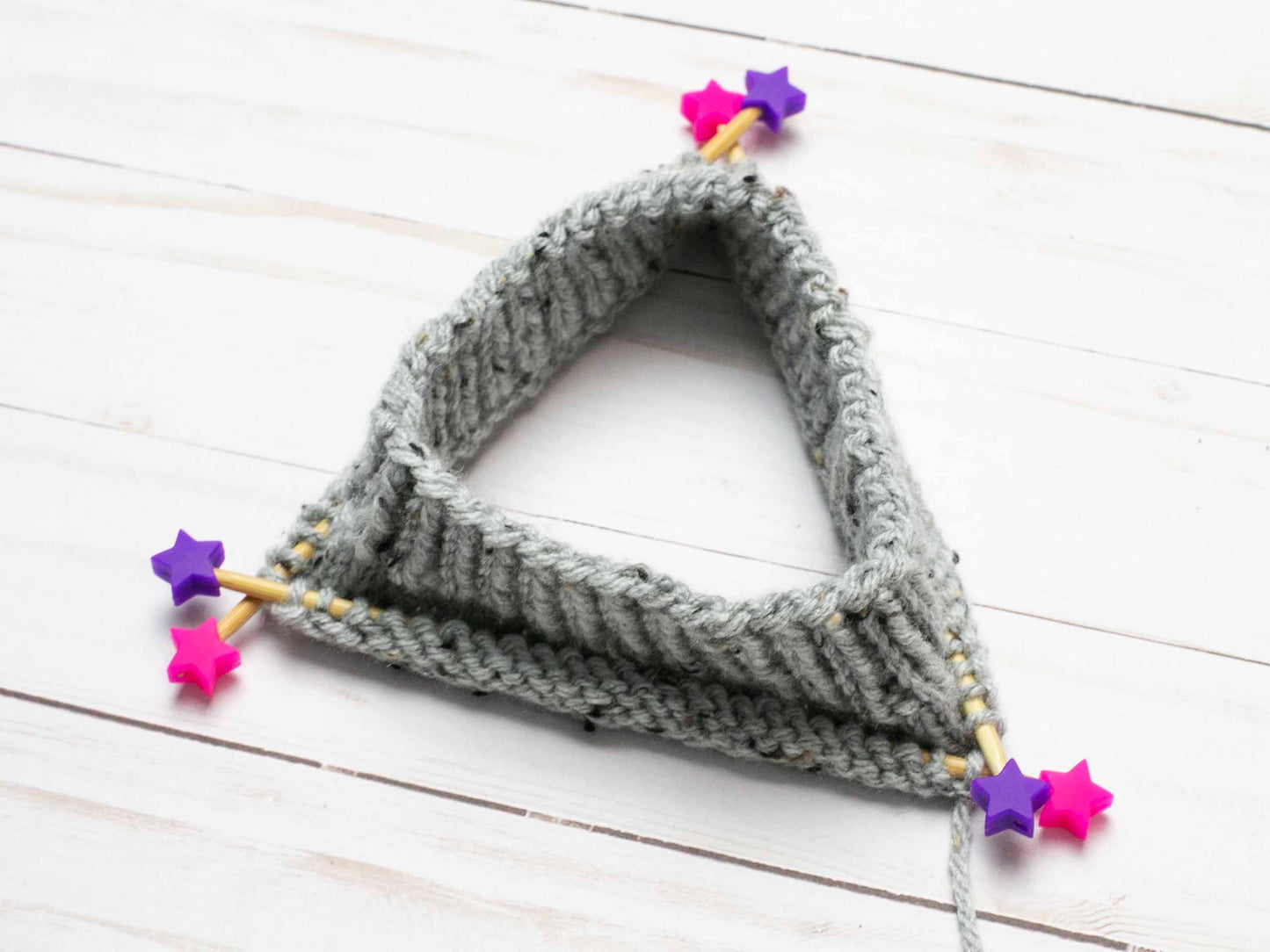 Pink Purple Stars | Stitch Stoppers Knitting Notions