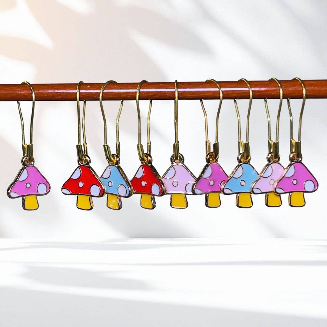 Wild Mushroom Stitch Markers
