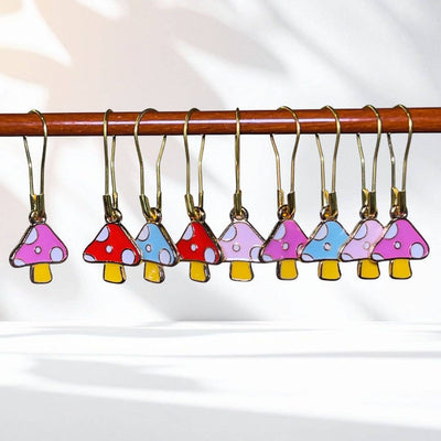 Wild Mushroom Stitch Markers
