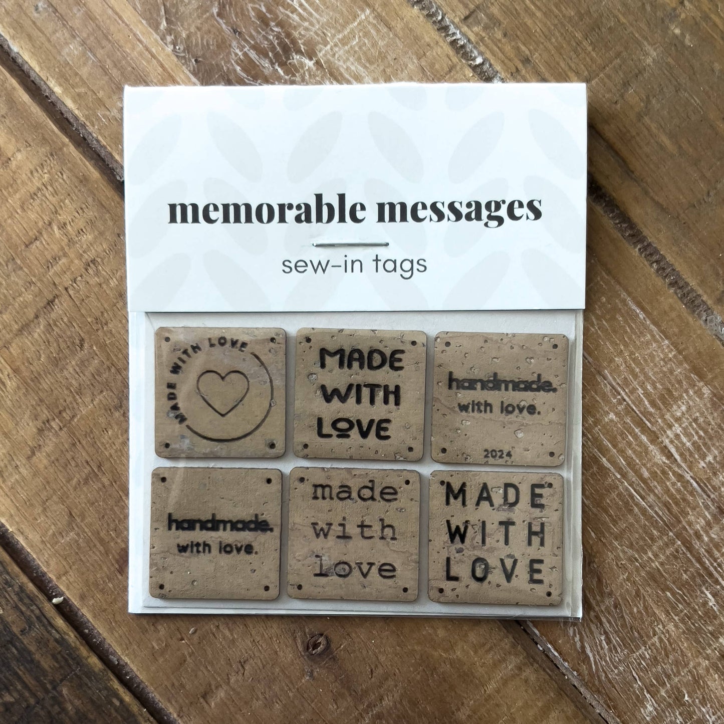 Made With Love — Cork Sew-In labels