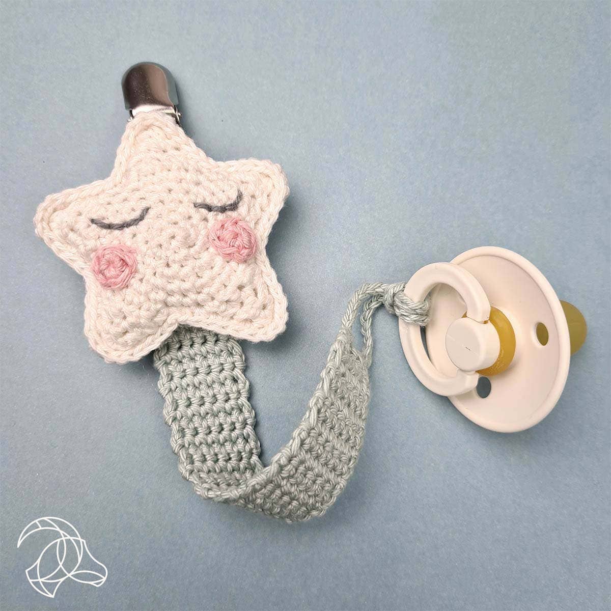 DIY Crochet Kit - Pacifier Clip Star