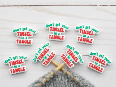 Tinsel In A Tangle | Stitch Stoppers Knitting Notions