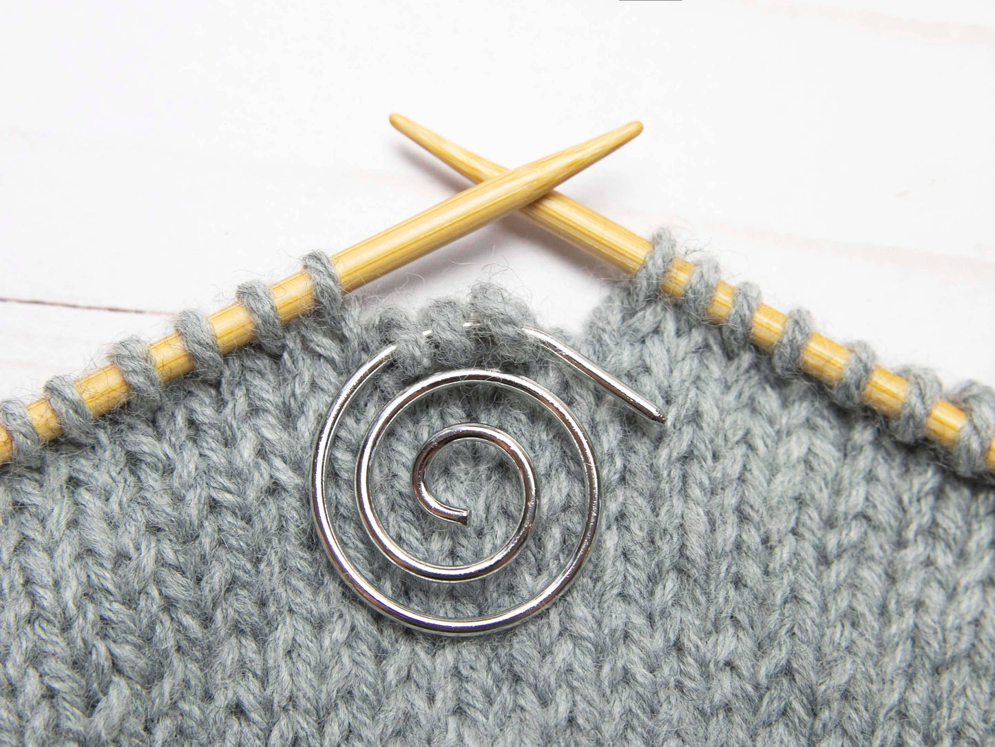 Silver Spiral Cable Needle | Knitting Notions Tools