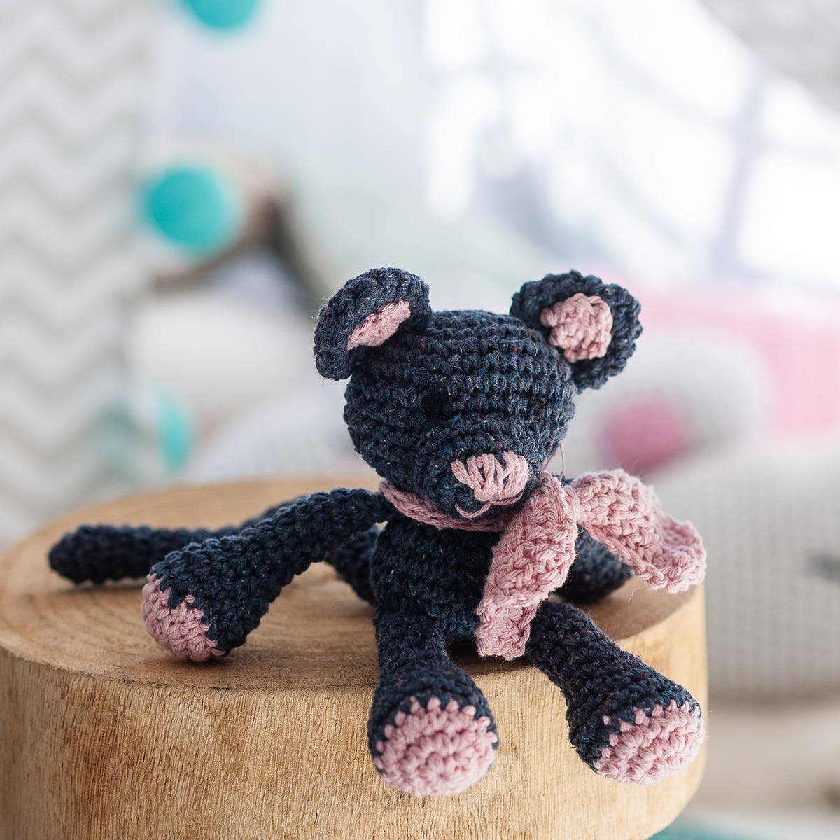 DIY Crochet Kit Kitten Kyra Eco Barbante