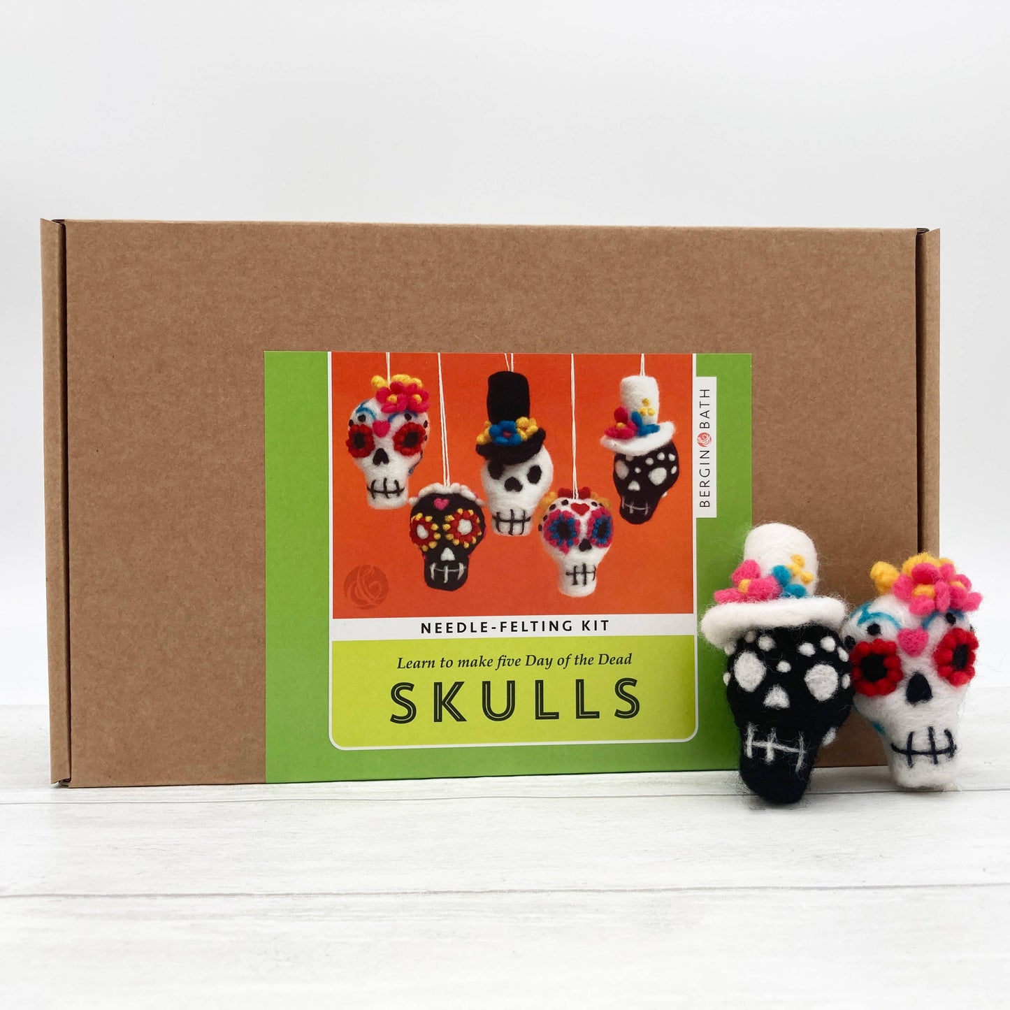 Needle Felting Kit - Sugar Skulls