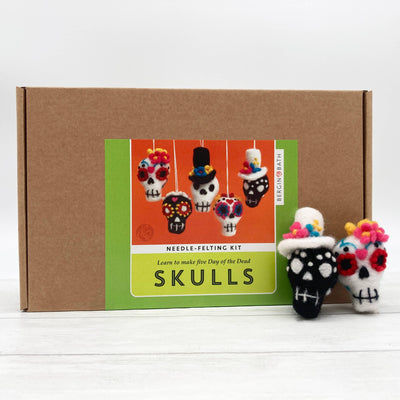 Needle Felting Kit - Sugar Skulls