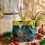 Premium Knitting and Crochet Organizer and Project Bag - Blue Floral