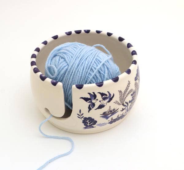 Blue Willow Yarn Bowl, Chinoiserie