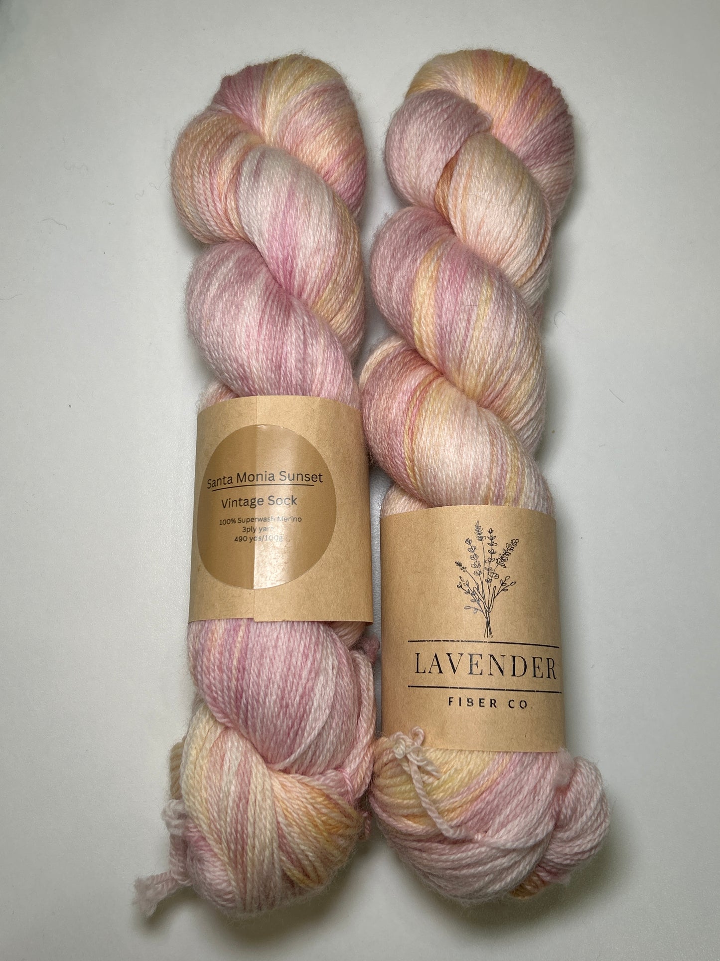 Lavender Fibers Vintage Sock Small Batch Hand Dyed Yarns