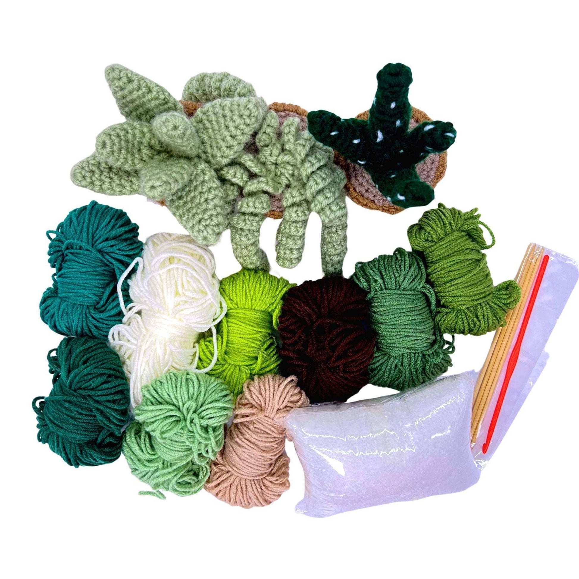 succulent yarn Succulent Greens Amigurumi Kit