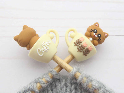 Coffee Cat Stitch Stoppers