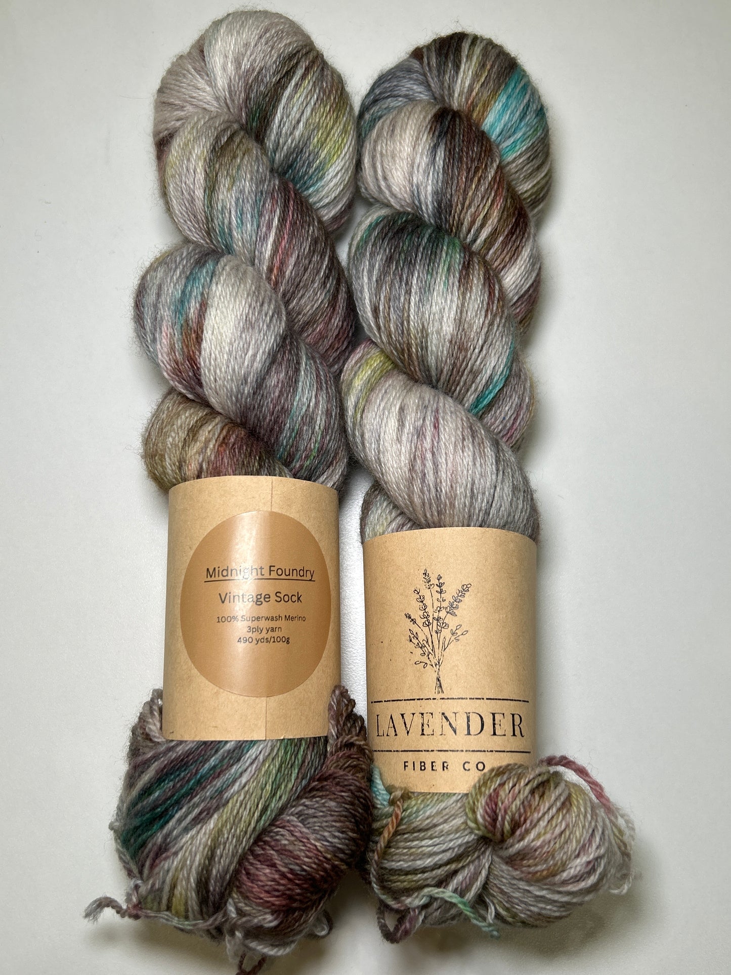 Lavender Fibers Vintage Sock Small Batch Hand Dyed Yarns