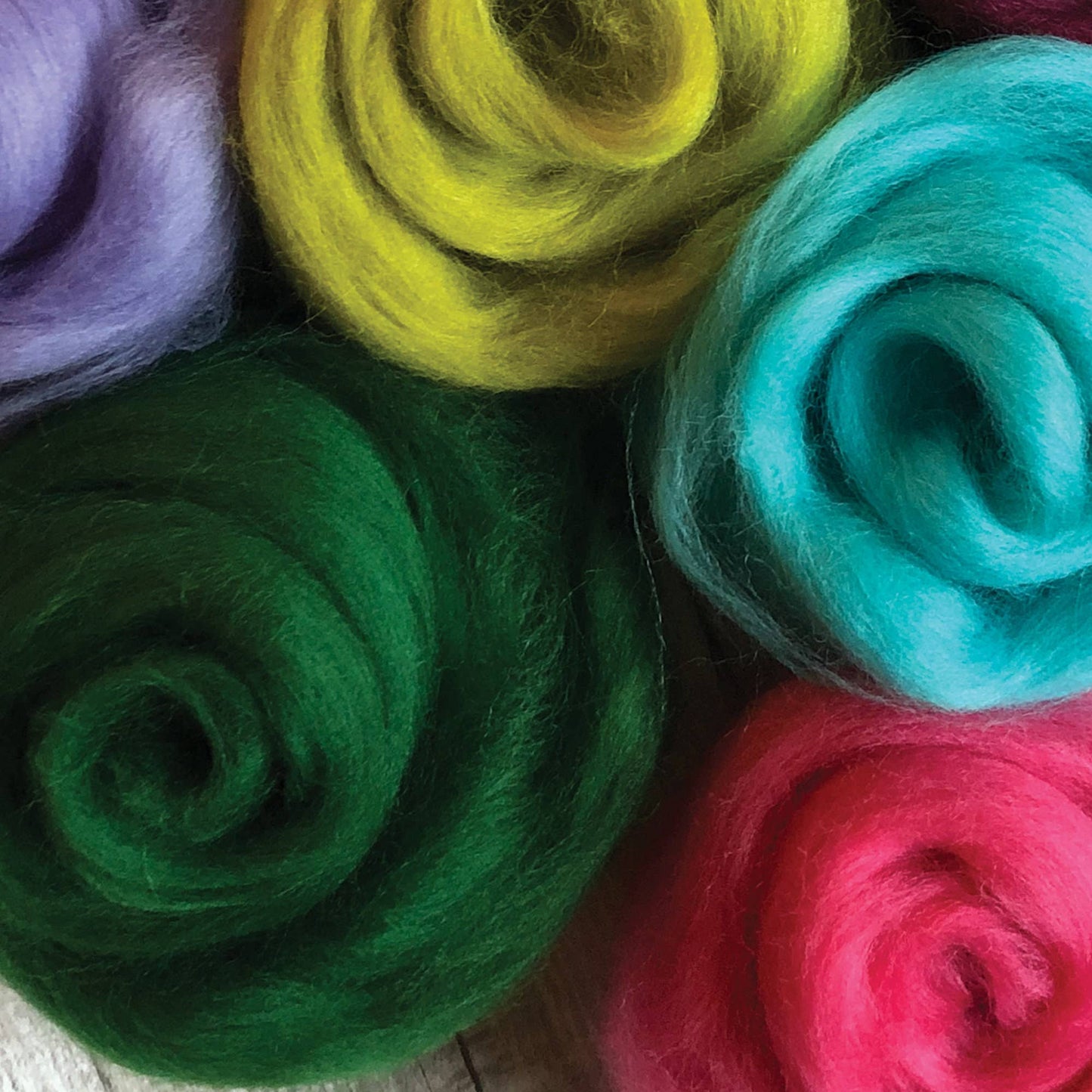Rainbow Rose Needle Felting Kit