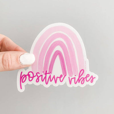 Positive Vibes vinyl sticker