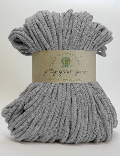 5mm Silverton Grey recycled cotton macrame cord (100m)