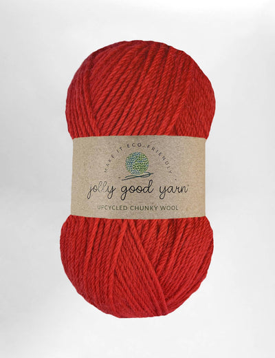 Willand Red 100% upcycled knitting wool (190m)