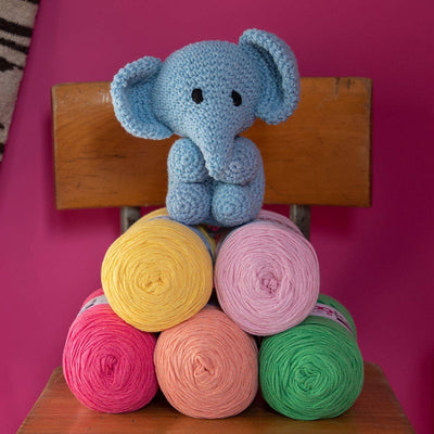 DIY Crochet Set Elephant Eco Barbante Provence