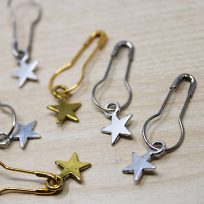 Gold Star Stitch Markers