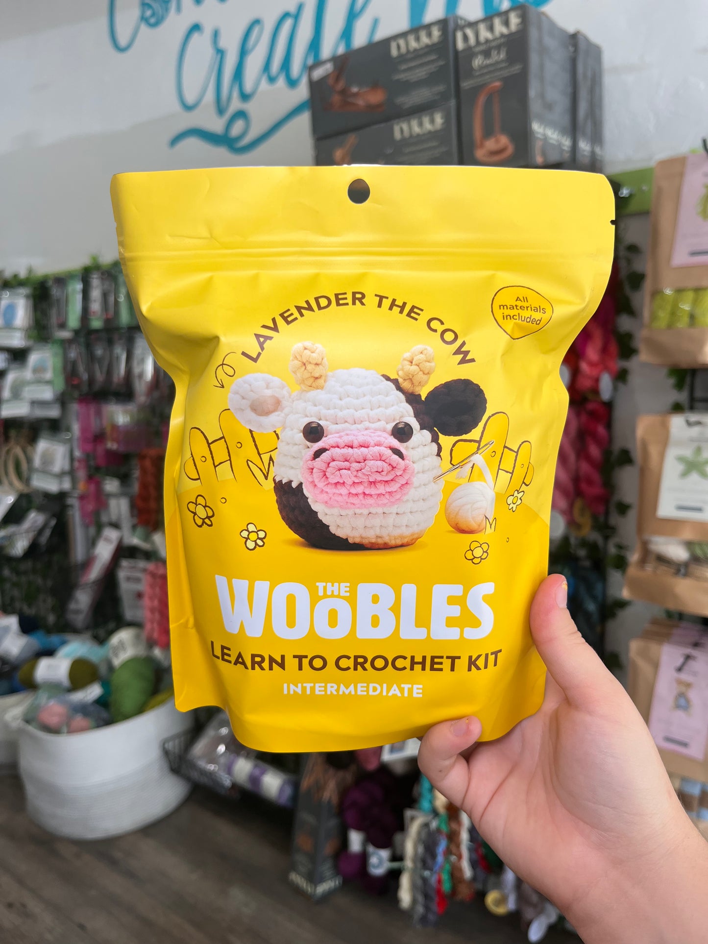 Lavender the Cow Crochet Kit