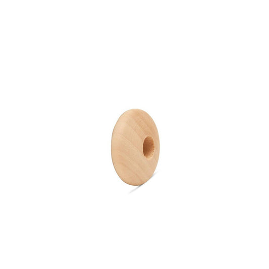 Wood Disc Bead, 1-1/4"