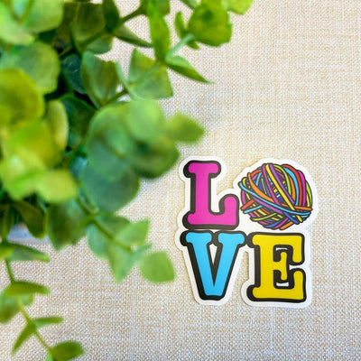 LOVE Yarn Sticker