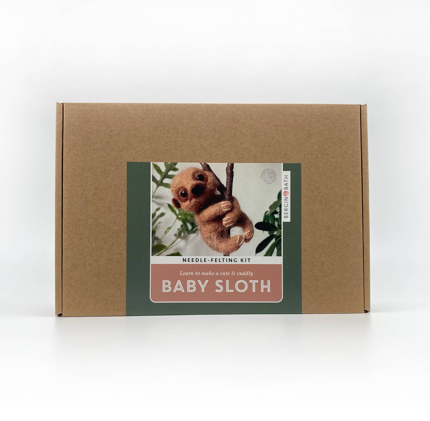 Needle Felting Kit, Baby Sloth