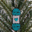 Teal Yarn Skein Christmas Ornament Knitting Ball Crochet