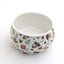 Ceramic Yarn Bowl, FULL WRAP Mushrooms crochet or knitting