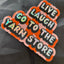 Glitter Vinyl Sticker - Yarn Store LYS Knitting Crochet