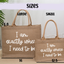 I am Exactly Where I need to Be Burlap Tote Bag, Beach Bag