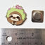 Happy Sloth Enamel Needle Minder
