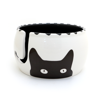 Kitty Ears Cat Ceramic Yarn Bowl