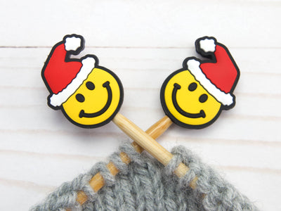 Happy Santa | Stitch Stoppers Point Protectors Knitting