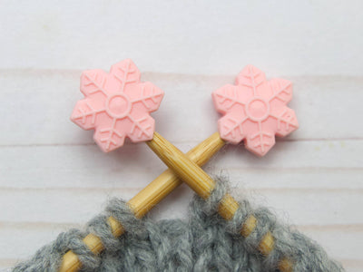 Pink Snowflake | Stitch Stoppers Point Protectors Yarn Knit