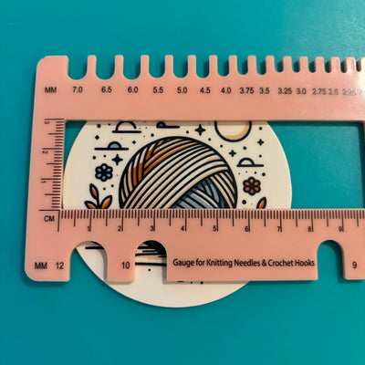 Yarn Moonlight - Vinyl Laptop Bottle Bumper Sticker Knitting