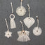 Macramé kit - Christmas Snowflake Decorations