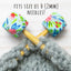 Blue Floral Hexagon Stitch Stoppers (SMALL)