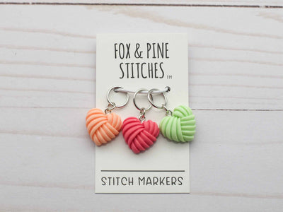 Heart Knots | Stitch Markers Knitting Notions