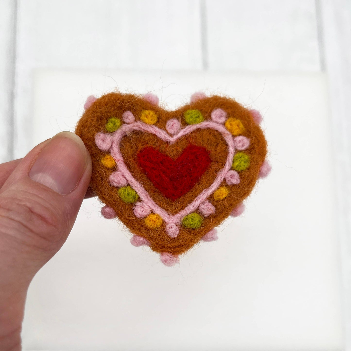 Gingerbread Ornament Needle Felting Kit