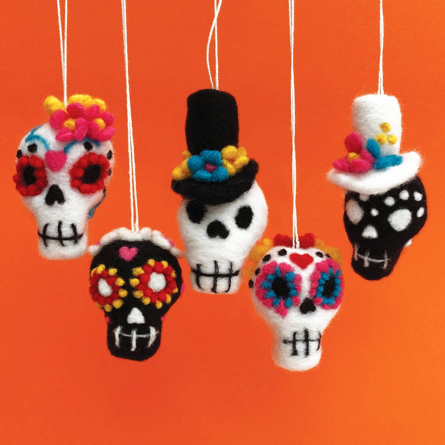 Needle Felting Kit - Sugar Skulls